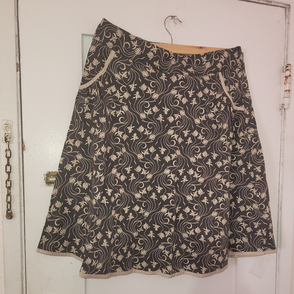 Cotton Floral A-line Skirt Women's Violet brand